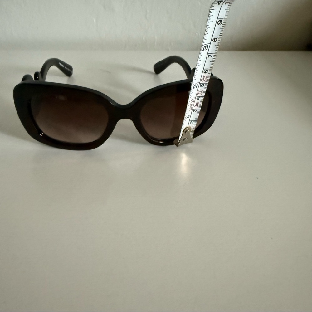 Prada SPR 27O Black Sculptural Swirl Arm Sunglasses Italy - Picture 13 of 14